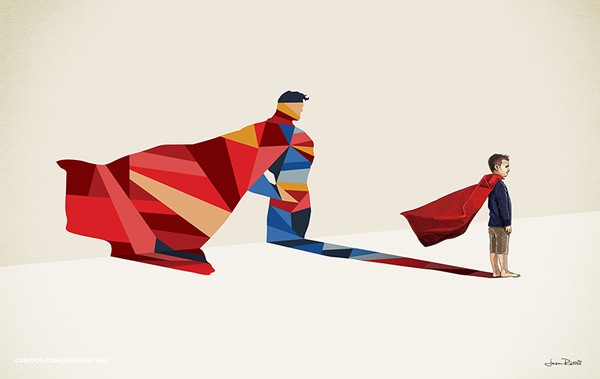Hero – With this series of illustrations, digital artist Jason Ratliff reveals the superhero in every child.