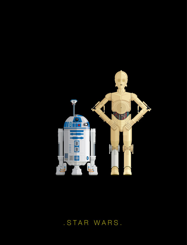 The two famous Star Wars robots.