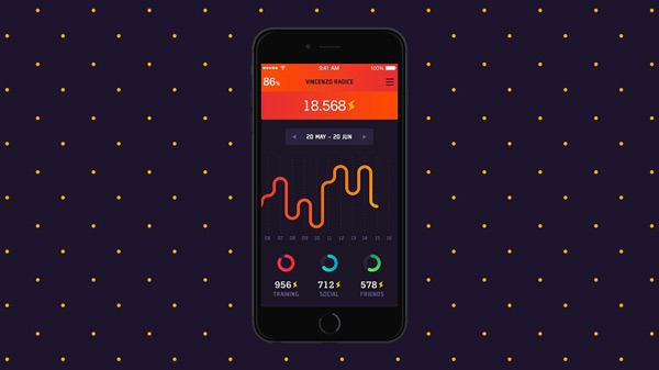The team of BBDO Milan developed an intuitive user interface with lots of well designed charts and infographics.