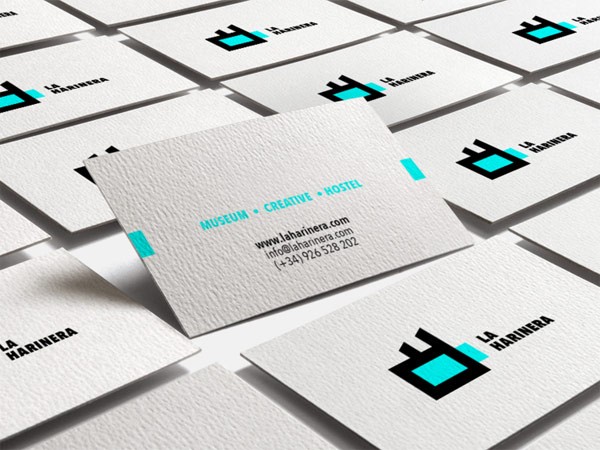 A range of business cards.