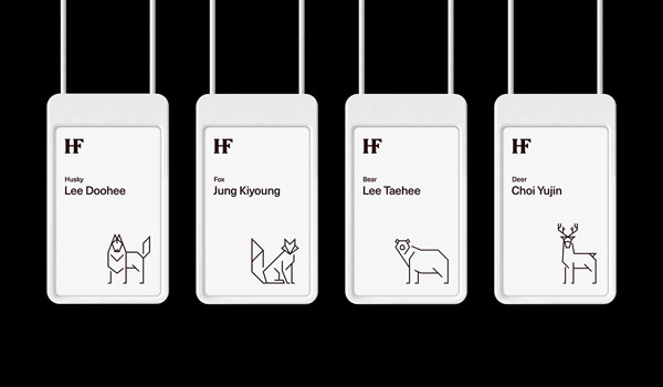 The animal icons were designed to reflect the diverse characters of the employees.