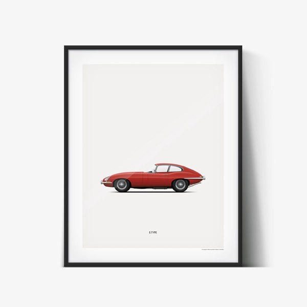 The Jaguar E-Type is an icon of classic British car design.