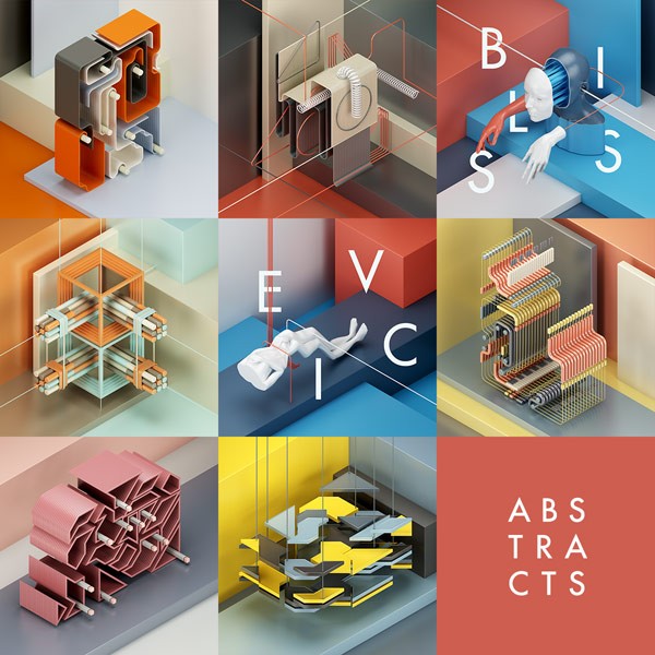 Abstracts, a series of compositions of abstract sculptures in an isometric environment.