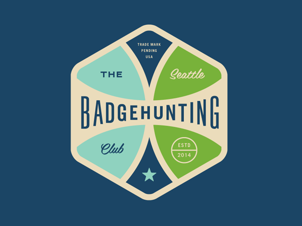 Badgehunting Clubs, a graphic design and illustration series by Allan Peters.