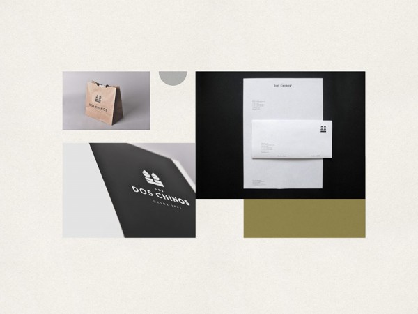Los Dos Chinos branding materials created by Hachetresele Studio.