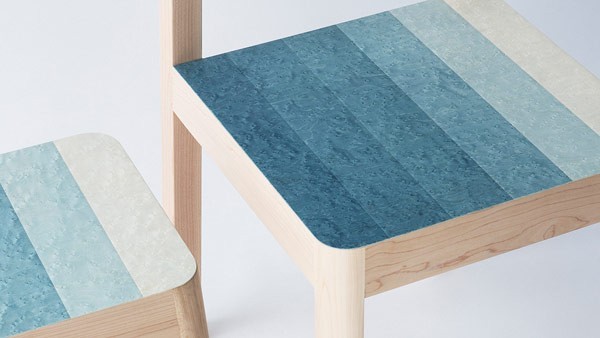 The Osaka, Japan based product, industrial, and furniture designer has created the Decresc seating series for a material design exhibition held in Material Connexion Tokyo during Tokyo Design Week.