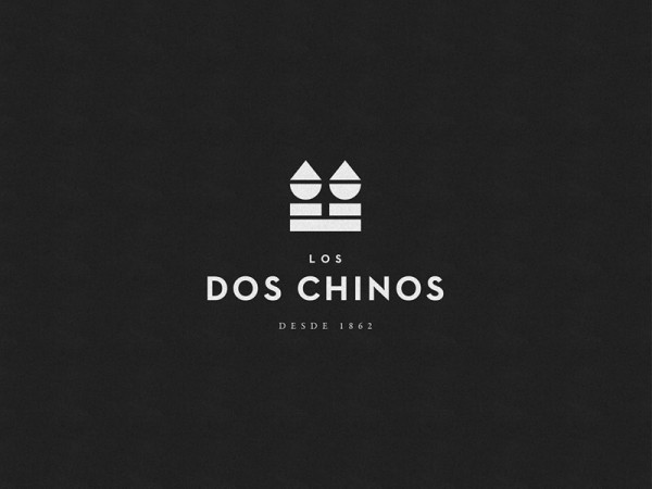 Los Dos Chinos logo design.