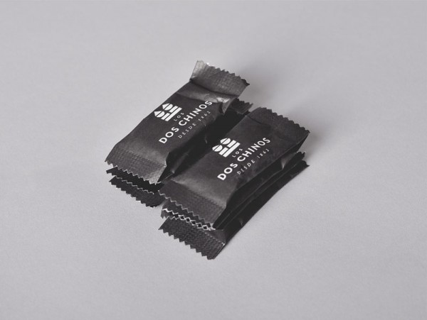 Simple and clean packaging in black and white.