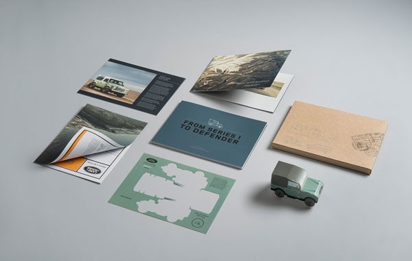 Communication design by FP Creative that celebrates the legendary Land Rover Defender.