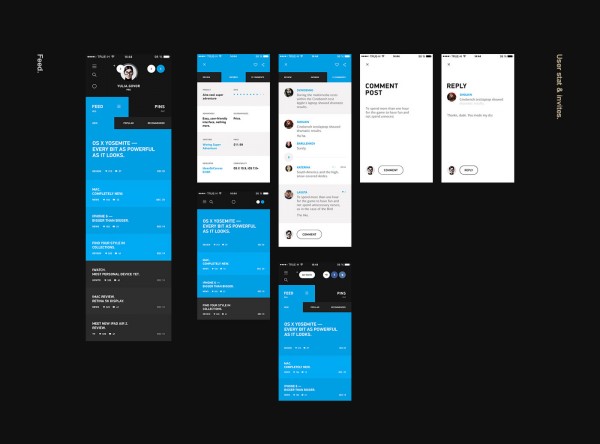 The creative team has created a complete new ux/ui design. The interface is based on 3 colors consisting of black, white, and cyan.