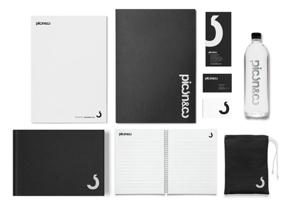A collection of stationery and branding materials.