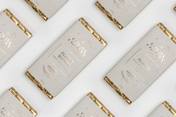 Cocoa Colony – chocolate brand identity and packaging design by studio Bravo.