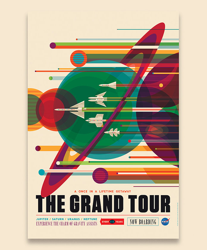 The Grand Tour, NASA's vision of the future illustrated by Invisible Creature.