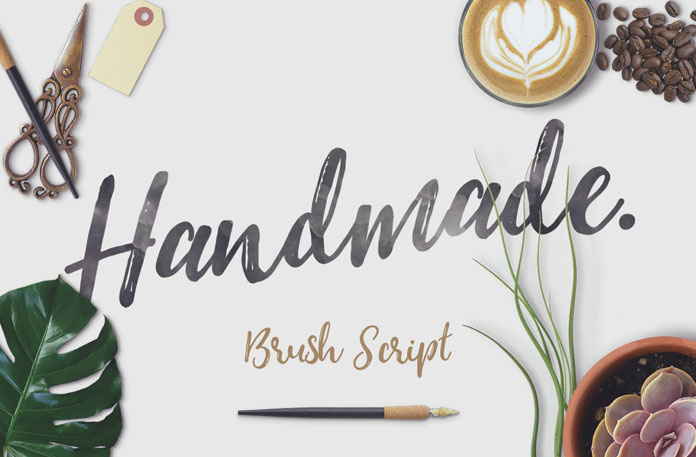 It's a natural handmade brush script font with great contrast between thick and thin curves.
