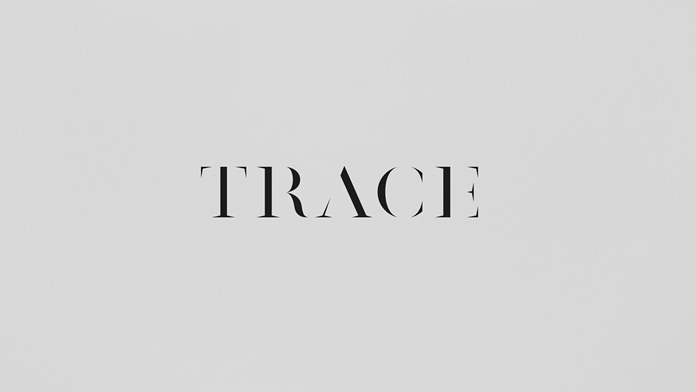 The Trace logotype is based on an exaggerated classic serif font.