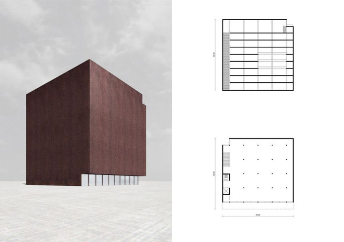 Design concept of a museum.