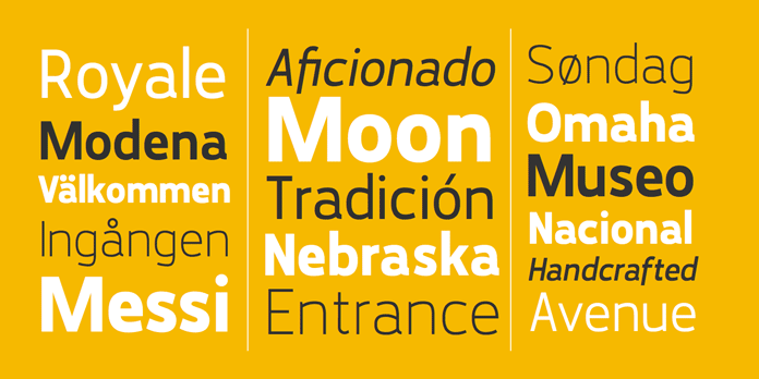 The Karlsen font family is made up of 14 styles.