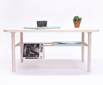 The KT-1 table of the modern and clean designed Kaaja Collection.