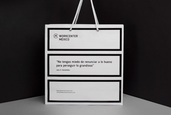 Also a range of paper bags have been design in the typical brand identity.