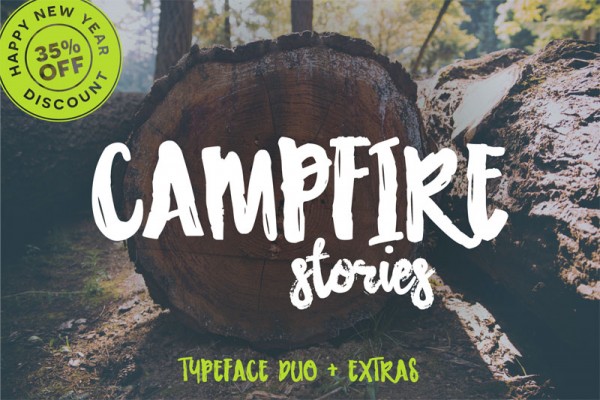 Campfire stories, a great typeface duo plus countless extras.