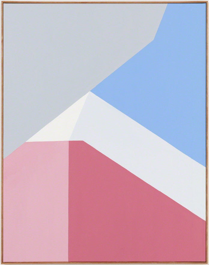 Clare Rojas's recent paintings are based on pure geometric abstraction.