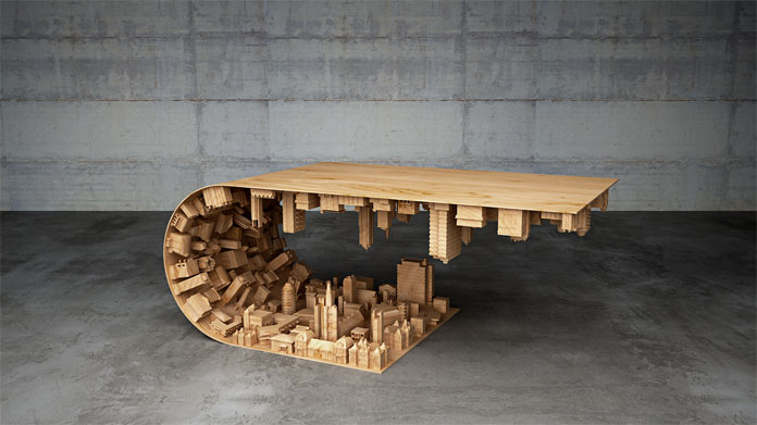 The Wave City Coffee Table by designer Stelios Mousarris.
