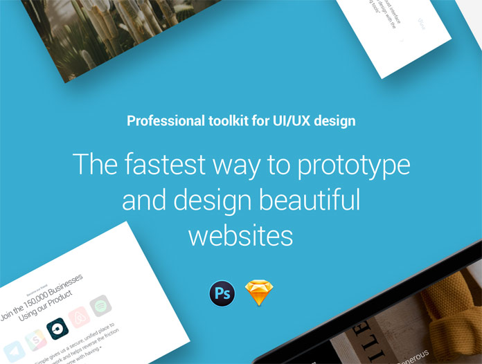 Professional toolkit for UI/UX design. The fastest way to prototype and design beautiful websites.