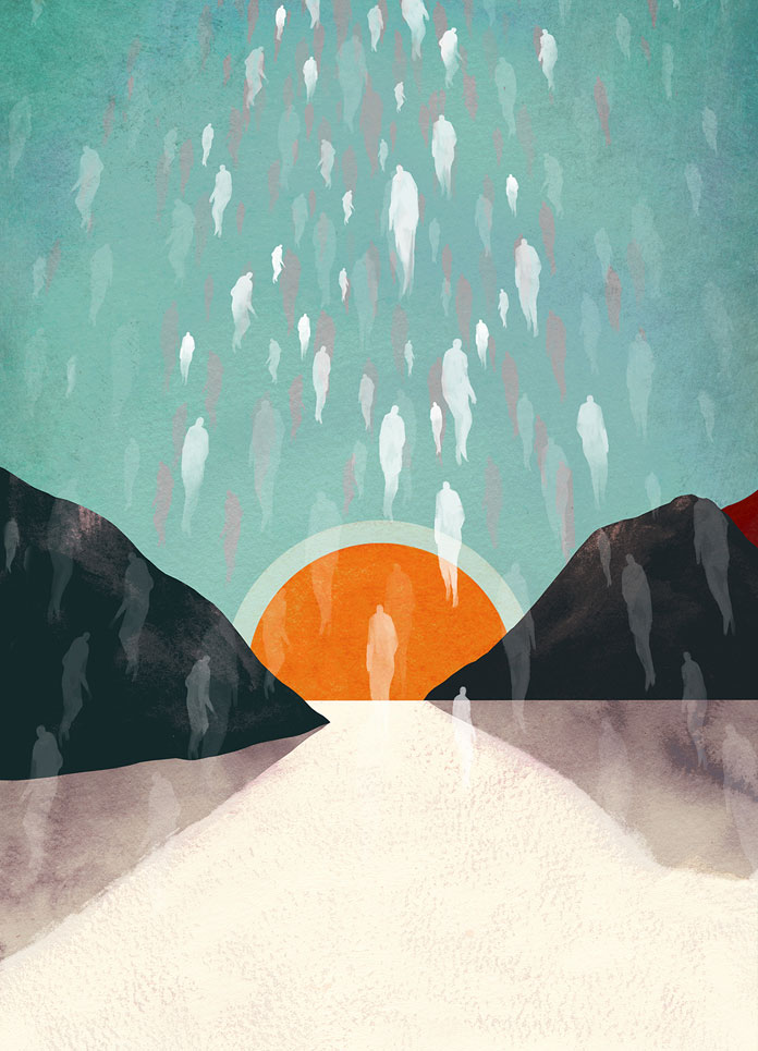 Work from a series of editorial illustrations created by Owen Gent for numerous articles exploring the Resurrection. Commissioned by Modern Reformation Magazine.