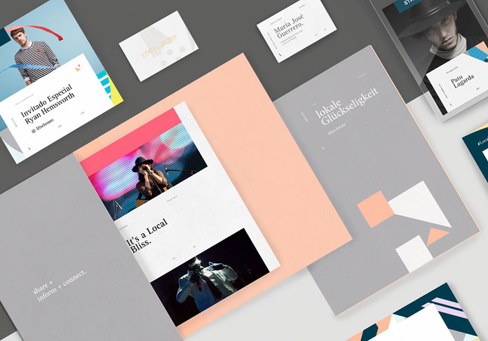 Local Bliss – branding and web design by studio Sabbath for a newly established online magazine.