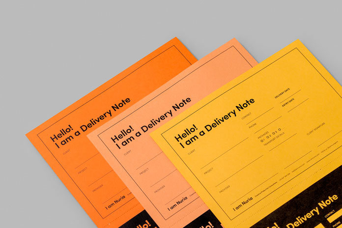 The stationery materials have been printed on Fedrigoni papers.