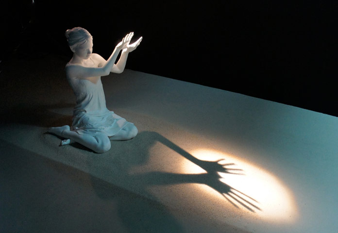 For you a thousand times over, ceramic sculpture and light installation.