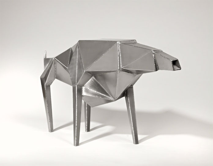 Duttan's Beast is a sculpture that has been created by Lynn Chadwick with welded stainless steel in 1990.