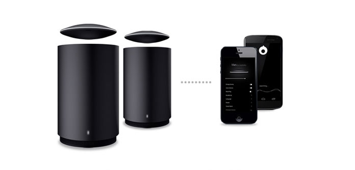 Pair two Mars speakers together with the Mars app.