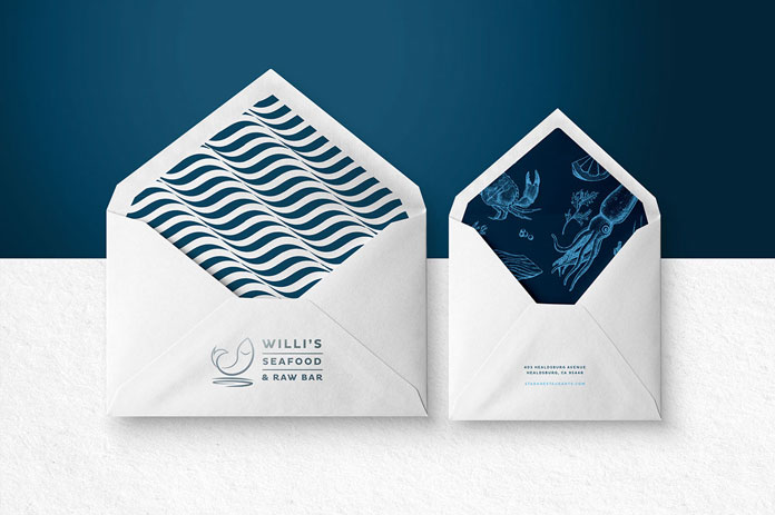 Envelopes in two sizes.