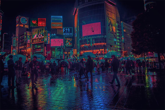 Shibuya Nights, the electric city of Tokyo.