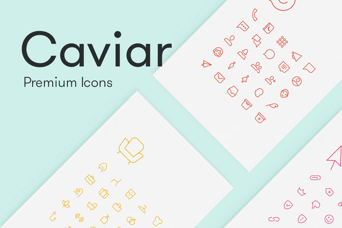 Caviar - Premium mobile and web icons as simple line graphics.