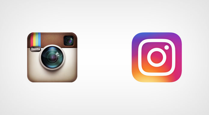 Instagram logos, old vs new.