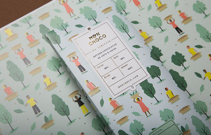 Mon Choco, chocolate brand and packaging design by studio Futura.