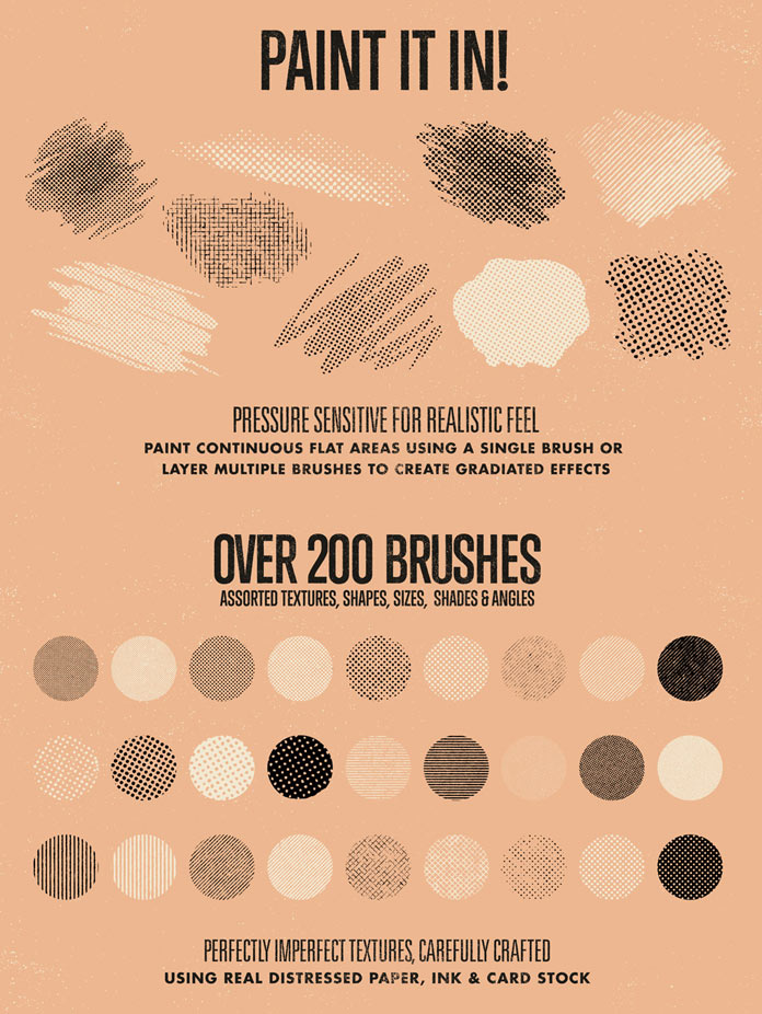 Pressure sensitive Photoshop brushes for the use with Wacom tools.