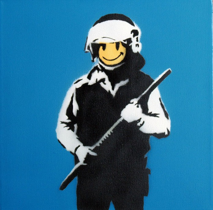 Banksy – Riot Cop.