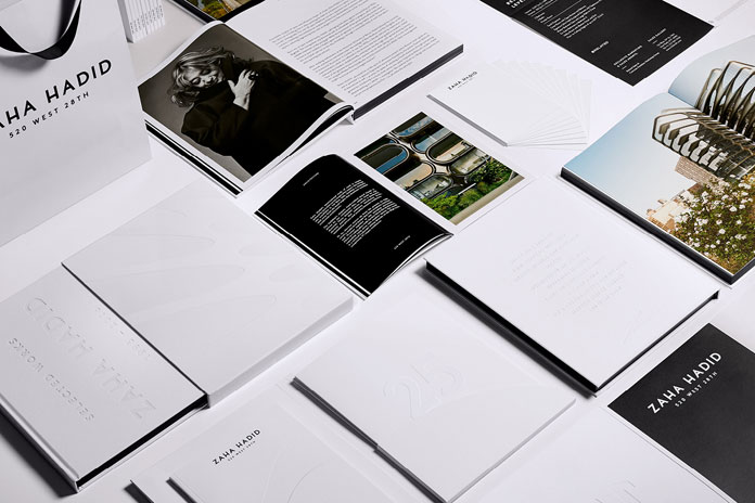 Zaha Hadid – 520 W 28th – printed collateral by Mother Design.