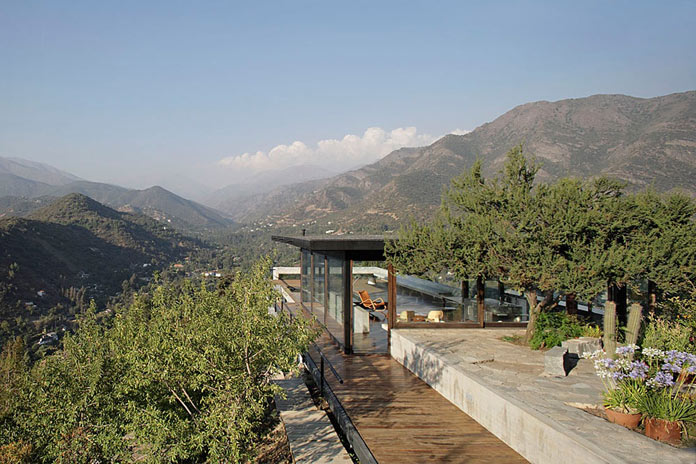 Situated in the mountains of Las Condes, Santiago, Chile.