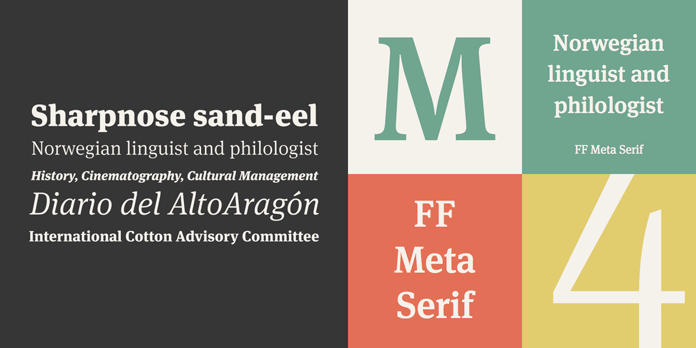 FF Meta Serif from FontFont.