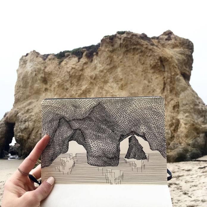 Filling in structures at El Matador State Beach.