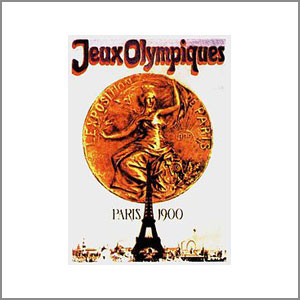 1900 Summer Olympics Paris poster design