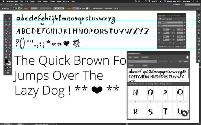 Create Fonts In Adobe Illustrator With Fontself