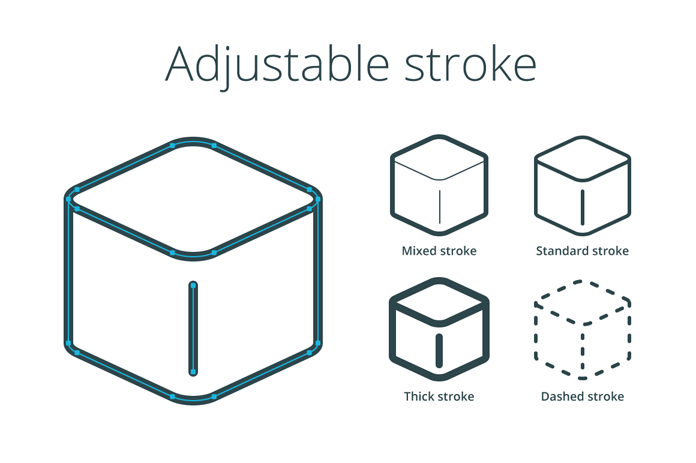 Adjustable strokes.