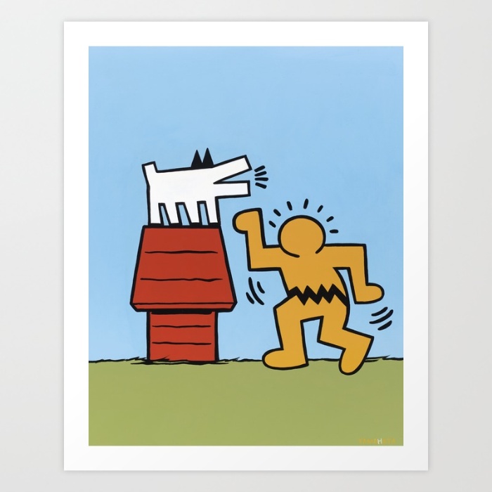 Keith Haring + Charles Schulz.