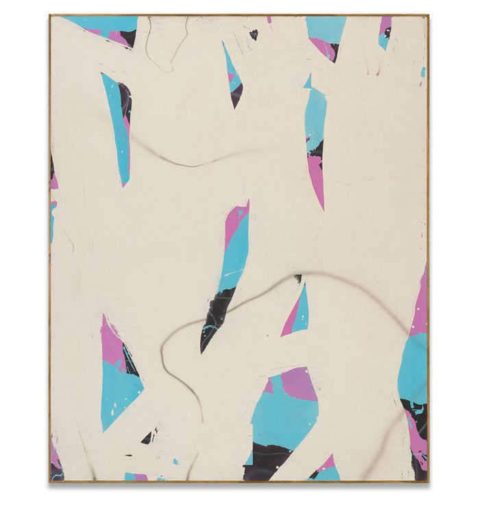 Yorgos Stamkopoulos, Untitled, 2015, acrylic and spray on canvas, 210 x 170 cm