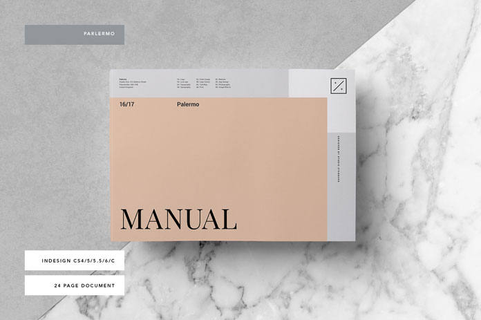 Palermo brand manual template by Studio Standard.